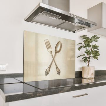 Spatscherm Aluminium - Beige - Vintage - Bestek