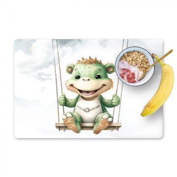 Placemat vinyl - Draak - Baby dier - Kinderen - Babykamer - Kinderkamer