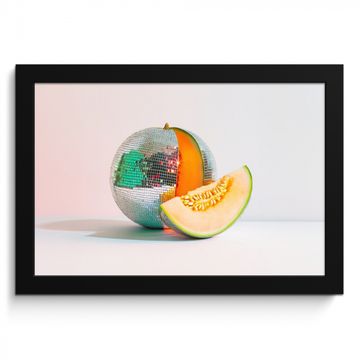 Poster met lijst - Disco - Discobal - Meloen - Pastel