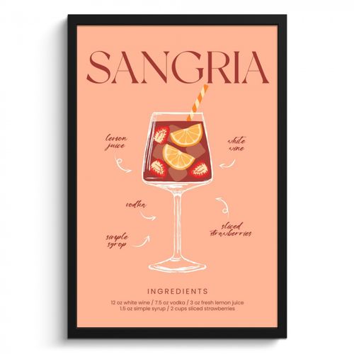 Poster met lijst - Fruitige Zomerse Mix