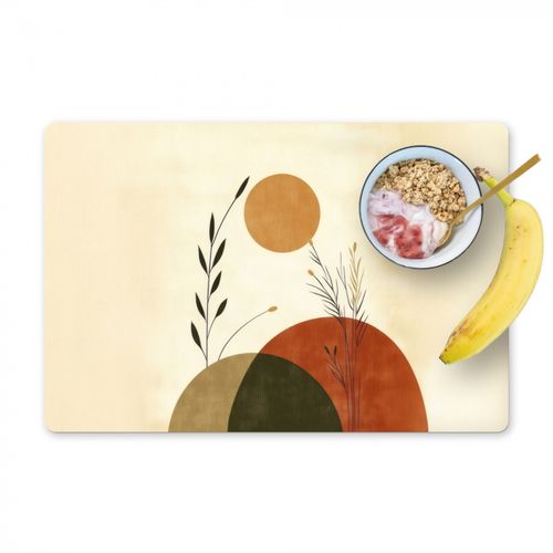 Placemat vinyl - Planten - Abstract - Vormen
