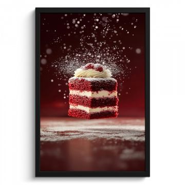 Poster met lijst - Rode - Velvet - Taart - Eten