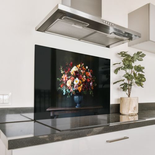 Spatscherm Aluminium - Groot - Bloemen - Vaas - Boeket