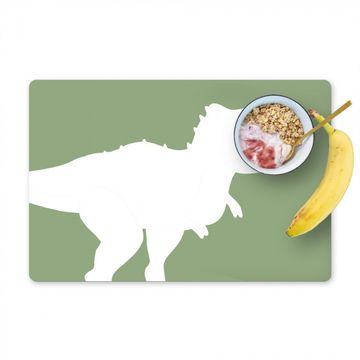 Placemat vinyl - Dino - T-rex - Dinosaurus - Groen - Tyrannosaurus rex