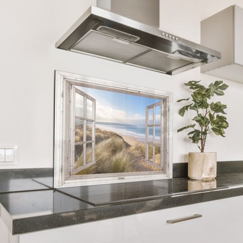 Spatscherm Aluminium - Duinenzicht op Oceaan