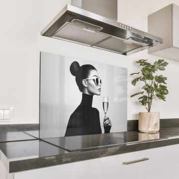 Spatscherm Aluminium - Vrouw - Champagne - Modern