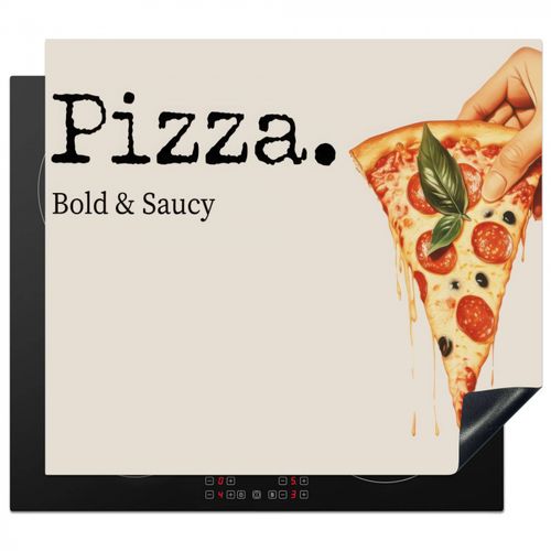 Inductie beschermer - Pizza - Kaas - Pepperoni