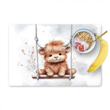 Placemat vinyl - Schotse hooglander - Dier - Kinderen - Babykamer - Kinderkamer