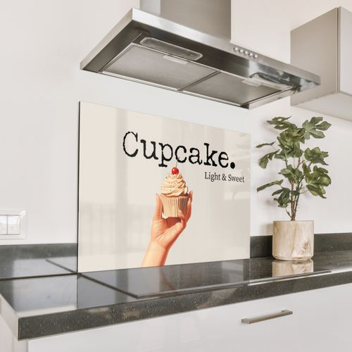 Spatscherm Aluminium - Cupcake - Zoet - Kers