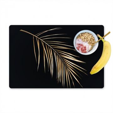 Placemat vinyl - Gouden palmblad