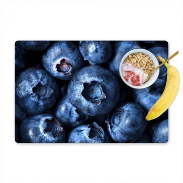 Placemat vinyl - Bessen - Blauw - Fruit