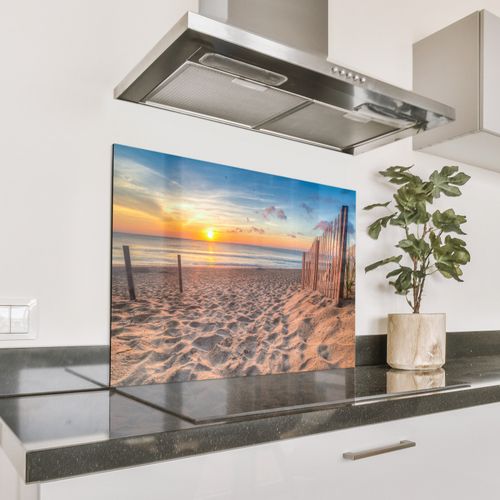 Spatscherm Aluminium - Ochtendlicht aan Zee