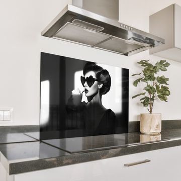 Spatscherm Aluminium - Vrouw - Zwart - Hart