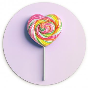 Muurcirkel - Hart - Lolly - Snoep