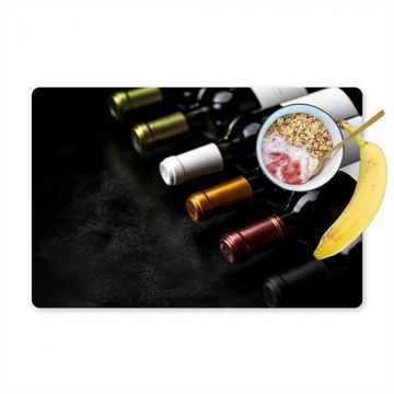 Placemat vinyl - Wijn - Flessen - Variatie - Smaken