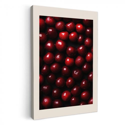 Canvas schilderij - Kersen - Rood