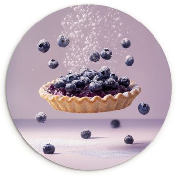 Muurcirkel - Eten - Taart - Bessen - Blauw