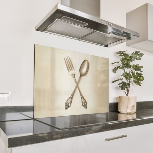 Spatscherm Aluminium - Beige - Vintage - Bestek