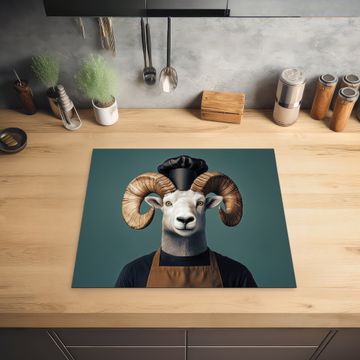 Inductie beschermer - Geit - Hoorns - Kokskleding
