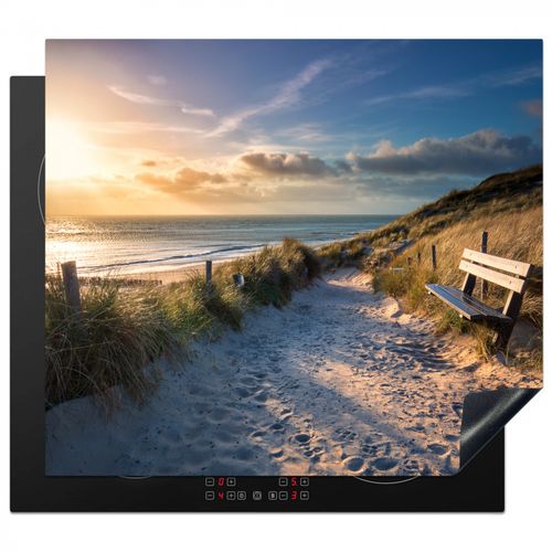 Inductie beschermer - Rustbank met Zeezicht