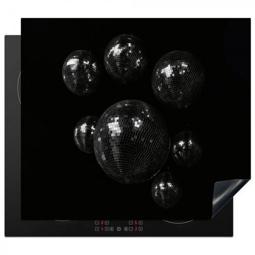 Inductie beschermer - Discoballen - Minimalistisch - Zwart