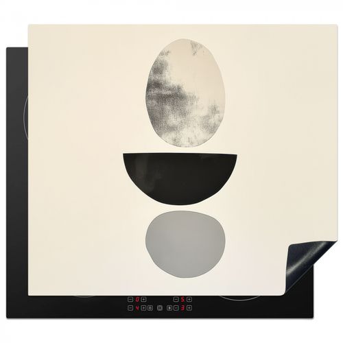 Inductie beschermer - Beige - Japandi - Wabi sabi