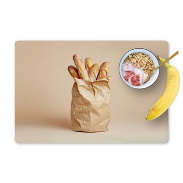 Placemat vinyl - Baguette - Brood - Stokbrood - Beige