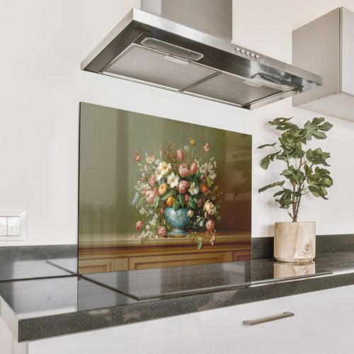 Spatscherm Aluminium - Vaas - Pastel - Kleuren - Bloemen