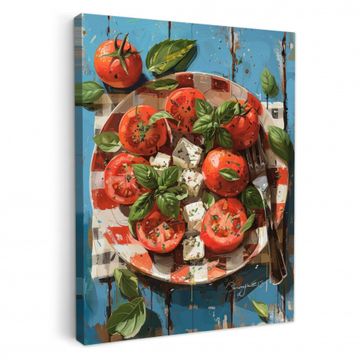 Canvas schilderij - Caprese op Canvas