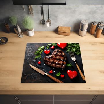 Inductie beschermer - Steak - Hart - Bestek