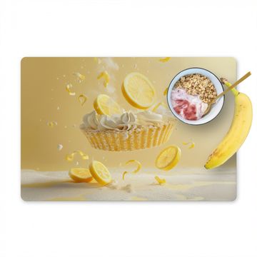 Placemat vinyl - Citroen - Taart - Eten - Geel