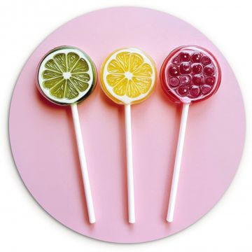 Muurcirkel - Lolly - Snoep - Citrus