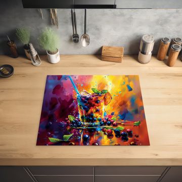 Inductie beschermer - Explosie van Fruit en Kleur