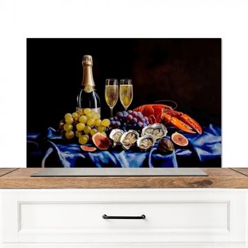 Spatscherm Aluminium - Champagne - Luxe - Oesters