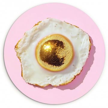 Muurcirkel - Ei - Disco - Ontbijt - Glitter