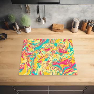 Inductie beschermer - Geel - Roze - Blauw - Retro