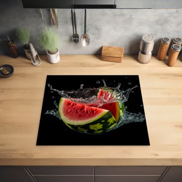 Inductie beschermer - Watermeloen - Zwart - Water - Fruit - Meloen