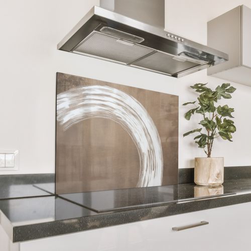 Spatscherm Aluminium - Verf - Bruin - Japandi
