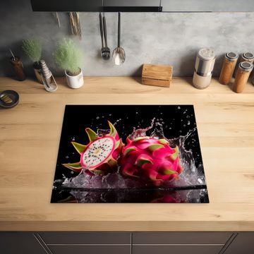 Inductie beschermer - Drakenfruit - Zwart - Water - Vrucht - Fruit