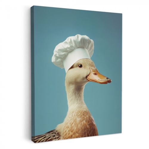 Canvas schilderij - Eend - Koksmuts - Cute - Vogel