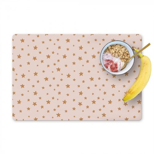 Placemat vinyl - Sterren - Beige - Patronen - Kind
