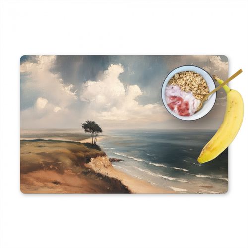 Placemat vinyl - Klif - Zee - Boom