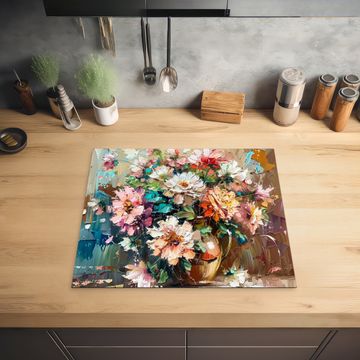 Inductie beschermer - Bloeiende Verfkwasttuin
