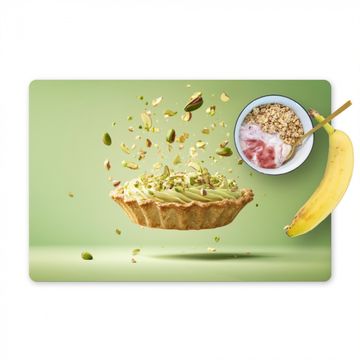 Placemat vinyl - Pistache - Taart - Noten - Eten
