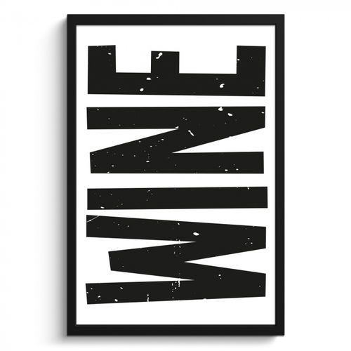 Poster met lijst - Vintage - Japandi - Wine - Decoratie