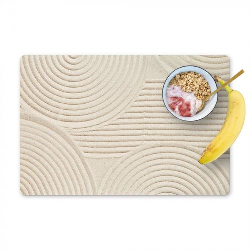 Placemat vinyl - Zen Zandpatronen