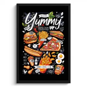 Poster met lijst - Festival of Fast Food Favorites