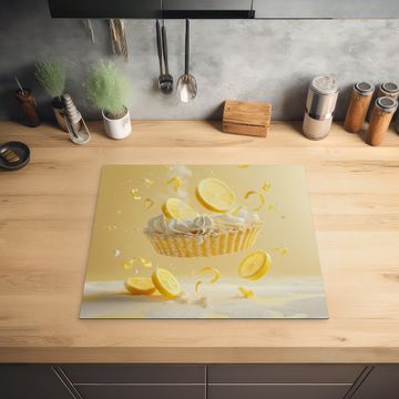 Inductie beschermer - Citroen - Taart - Eten - Geel