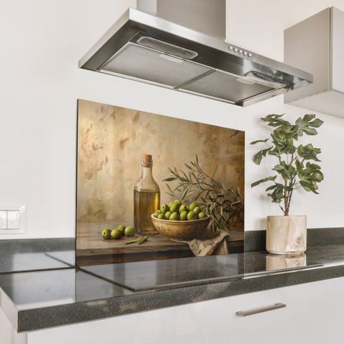 Spatscherm Aluminium - Olijven - Stilleven - Vintage