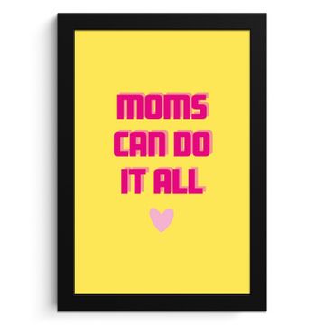 Poster met lijst - Quote - Moeder - Hartje - Roze